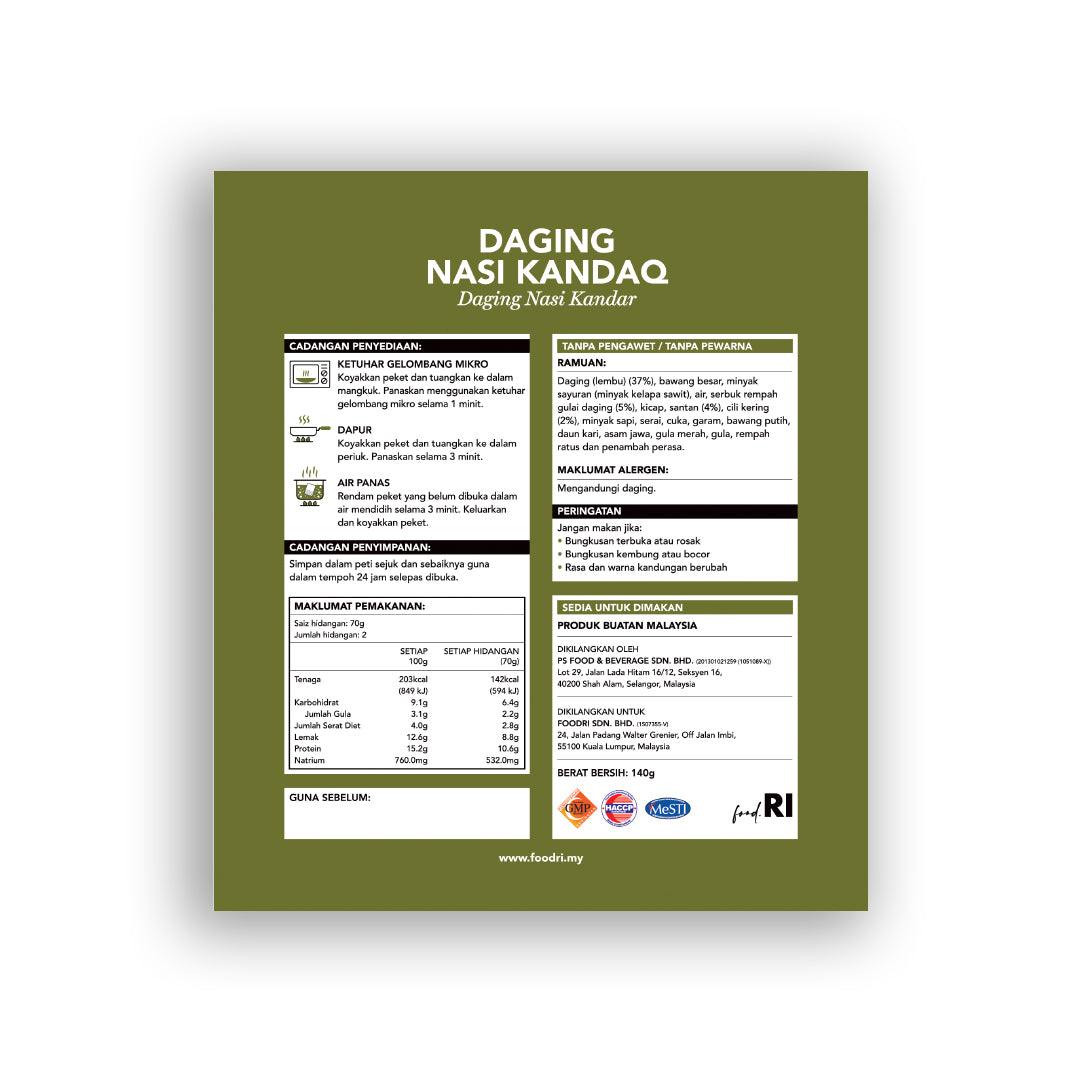 RItort Daging Nasi Kandaq